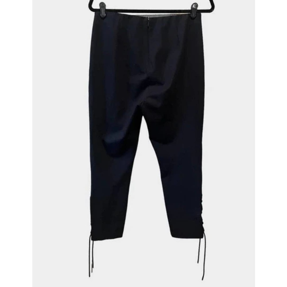 Rag & Bone Pants Simone Lace Up Black Stretch Crop Ankle Pants SZ 8 $325‍‍ - Picture 5 of 11
